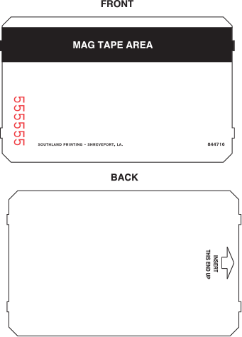 Blanks T2/T21TK3 Parking Ticket Stock Generic